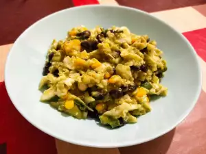 Cabbage Salad with Quinoa and Green Dressing