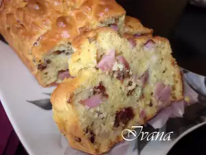 Savory Cake with Mortadella, Dried Tomatoes and Pecorino