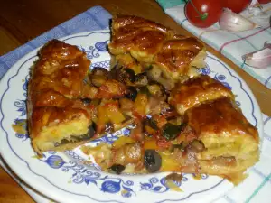 Puff Pastry Pie with Savory Stuffing