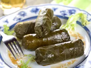 Meatless Dolmades in the Oven