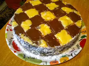 Fancy Checkerboard Cake