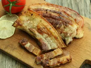 Pan-Grilled Pork Belly with Skin