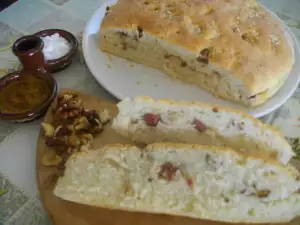 Village-Style Bread with Sausage and Walnuts