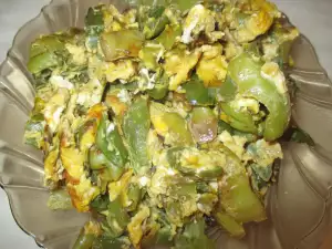 Easy Fried Peppers with Eggs