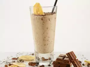 Chocolate Coffee and Banana Smoothie