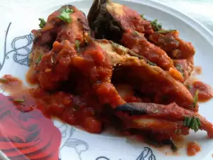 Fried Carp with Tomato Sauce