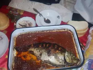 Stuffed Carp with Walnuts and Onions