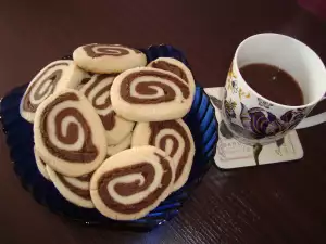 Striped Spiral Shortbread