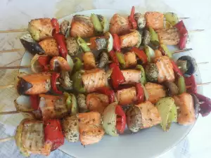 Colorful Salmon Skewers