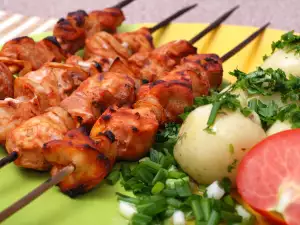 Chicken Fillet Skewers with Bacon