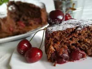 Chocolate Cake with Cherries