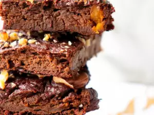 Chocolate and Pumpkin Brownie