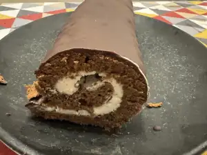 Creamy Chocolate Mascarpone Roll