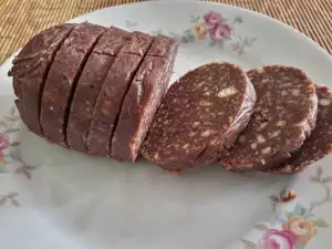 Chocolate Salami with Vanilla