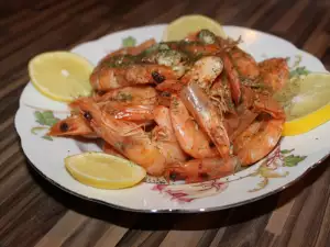 Shrimp with Beer