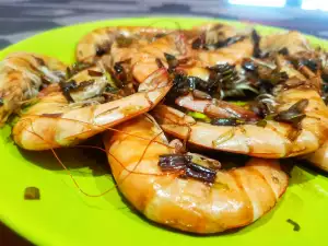 Shrimp with Leeks and Soy Sauce