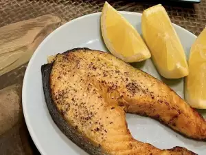 Oven Baked Salmon Steak