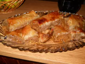 Syruped Pumpkin Pies with Cinnamon and Walnuts