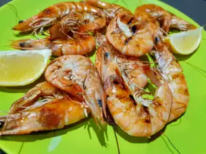 Quick Shrimp Appetizer on a Grill Pan