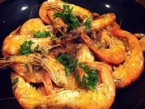 Shrimp in a Pan