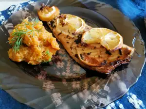 Oven-Baked Mackerel with Lovage and Lemon