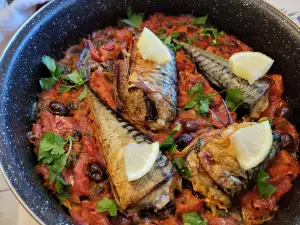 Mackerel with Celery and Tomato Sauce