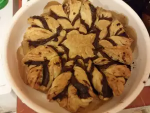 Sweet Puff Pastry and Chocolate Loaf