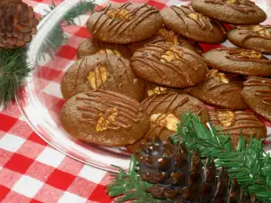 Cocoa Cookies with Walnuts