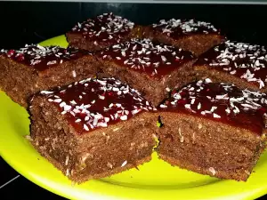 Cakes with Coconut and Raspberry Jam