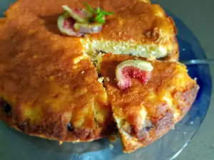 Cake with Figs and Cottage Cheese