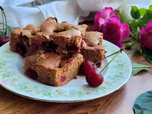 Morello Cherries and Chocolate Cake