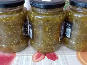 Green Tomato Jam with Vanilla