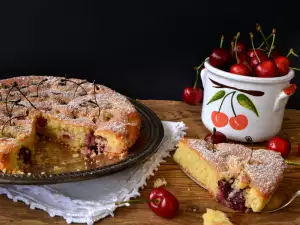 Cherry and Almond Flour Cake