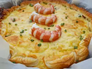 Savory Shrimp and Leek Pie