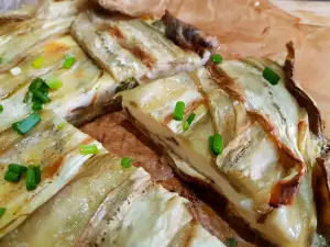 Savory Pie with Feta Cheese, Eggplant and Spring Onions