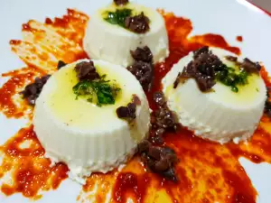 Savory Mozzarella Panna Cotta