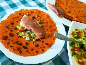 Savory Gazpacho Pancakes