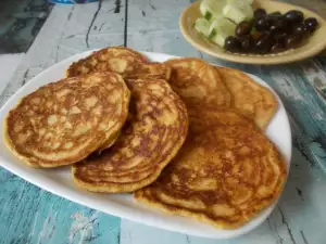 Spelt Pancakes with Processed Cheese