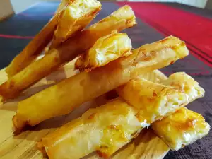 Savory Sticks from Filo Pastry