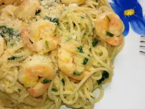 Spaghetti with Shrimp and Lemon