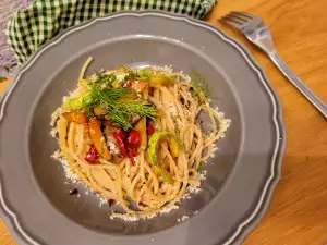 Spicy Whole Grain Spaghetti with Vegetables