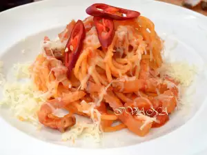 Spaghetti with Amatriciana Sauce