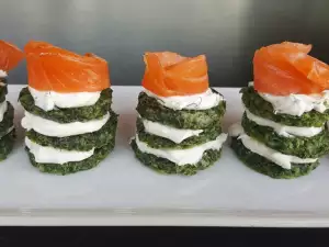 Spinach Bites with Smoked Salmon