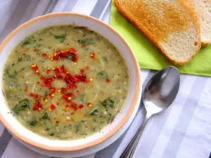 Spinach Soup with Vermicelli