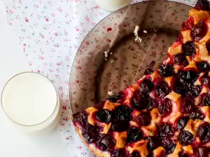 Morello Cherry and Walnut Cake