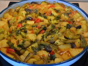 Vegan Potato, Zucchini and Eggplant Casserole