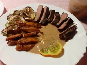 Marinated Grilled Ostrich Steak