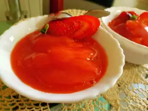 Strawberry Sorbet with Lemon