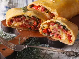 Homemade Ham and Cheese Strudel