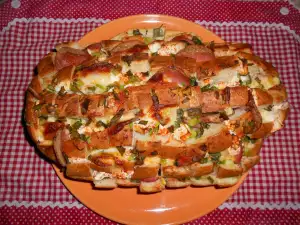 Stuffed Bread with Cheese and Feta Cheese